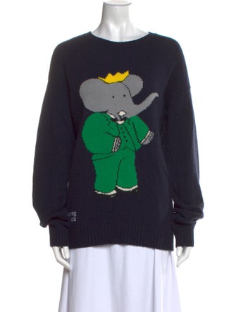 Rowing Blazers Wool Graphic Print Sweater