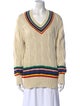 Rowing Blazers Striped V-Neck Sweater