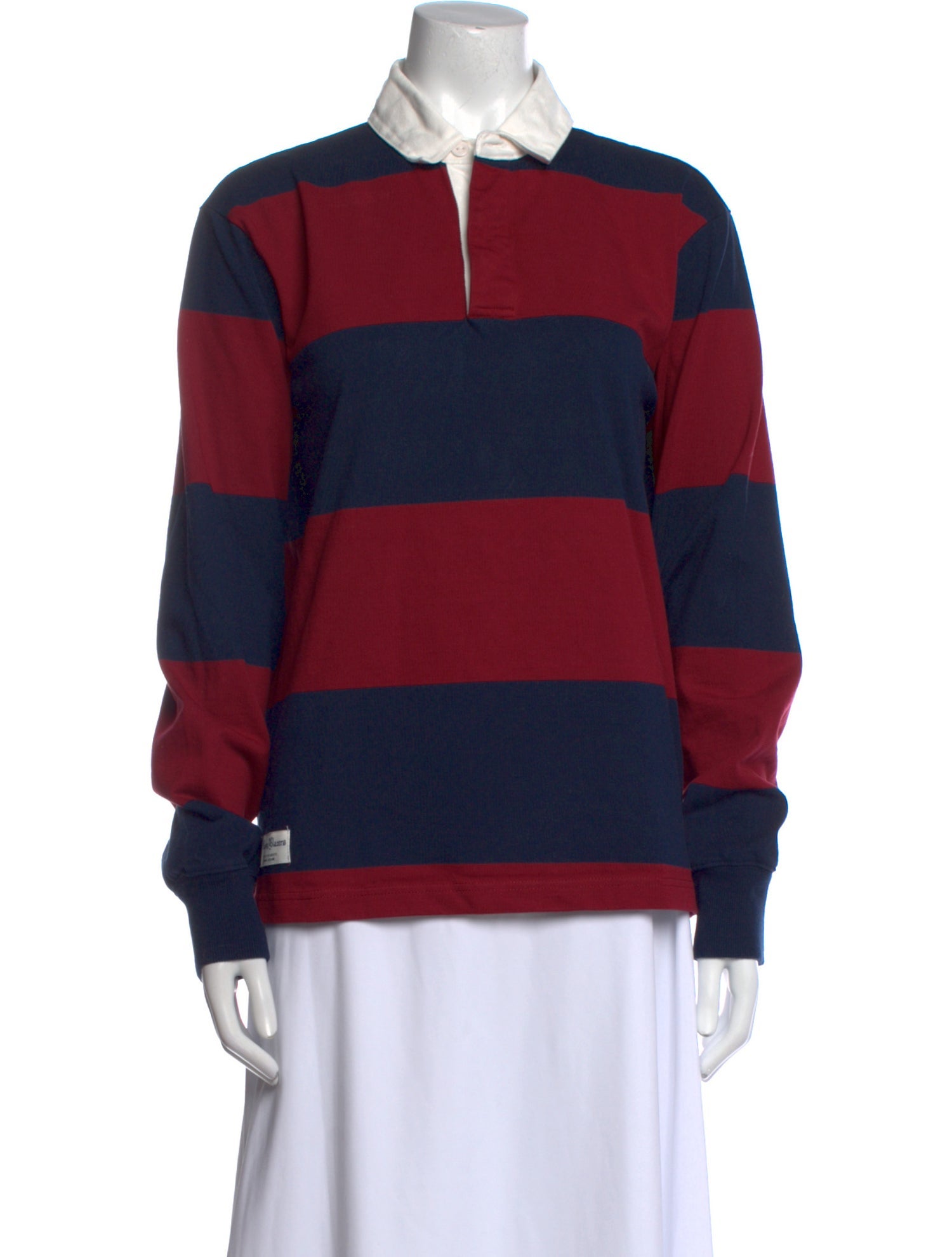Rowing Blazers Striped Long Sleeve Polo