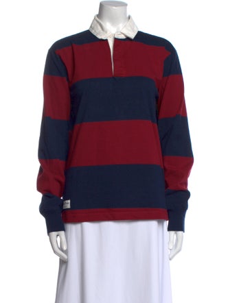 Rowing Blazers Striped Long Sleeve Polo