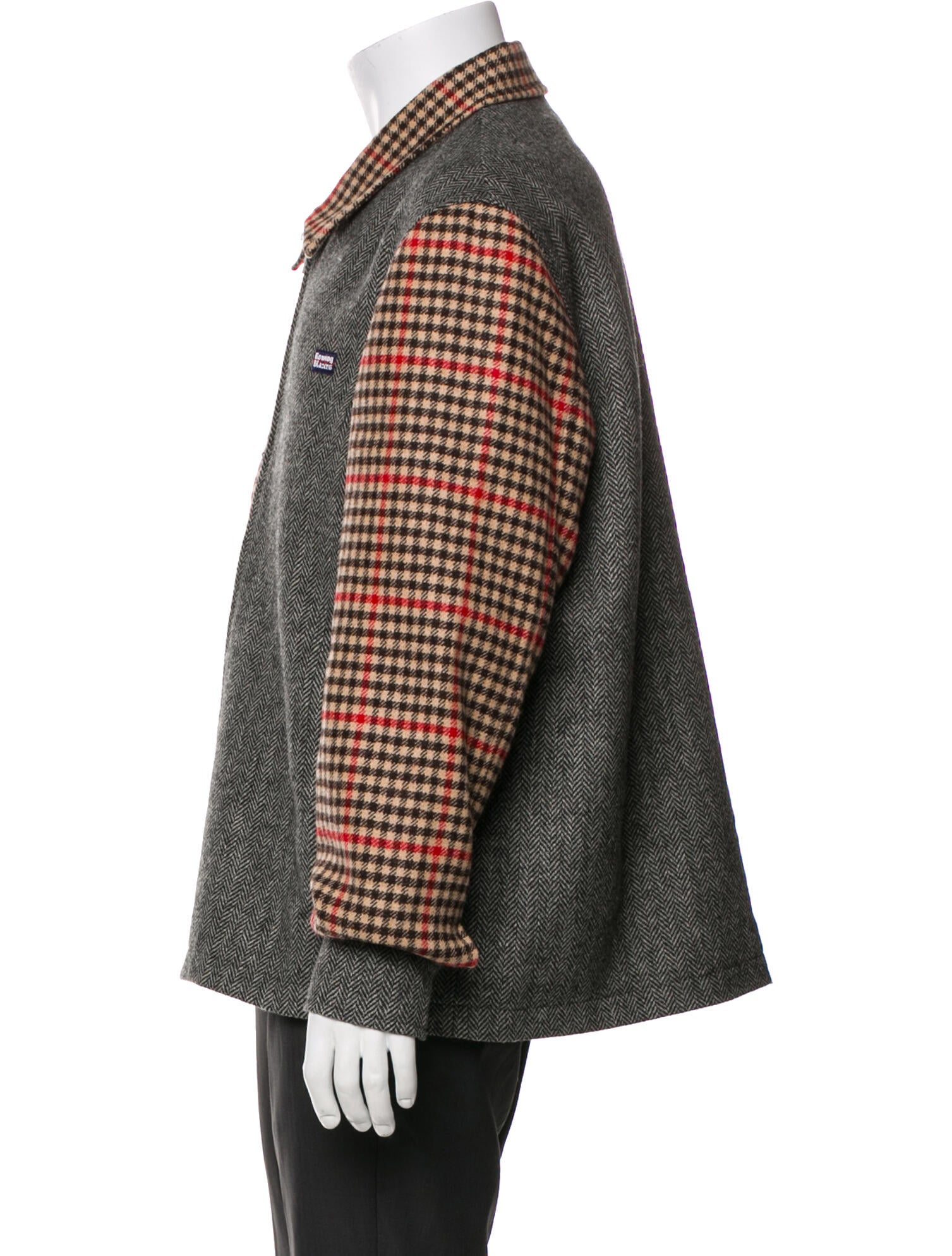 Rowing Blazers Wool Plaid Print Jacket
