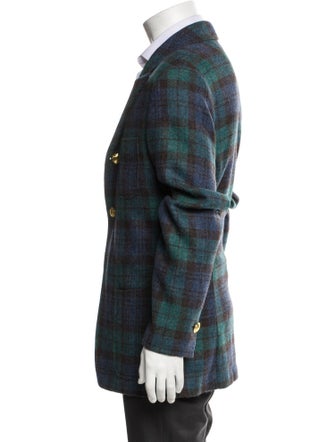 Rowing Blazers Wool Plaid Print Blazer