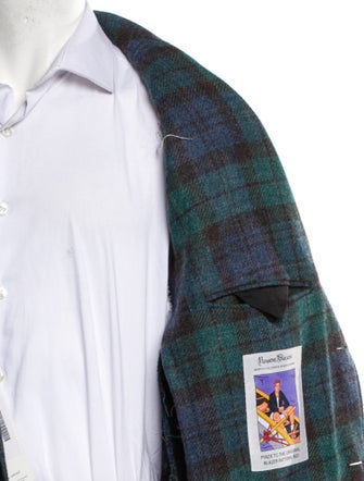 Rowing Blazers Wool Plaid Print Blazer