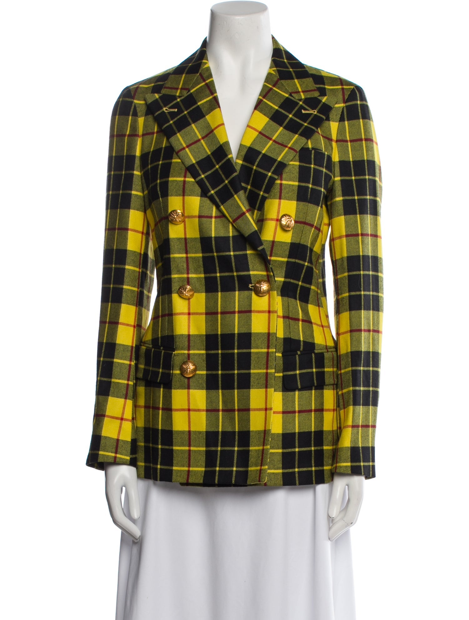 Rowing Blazers Wool Plaid Print Blazer w/ Tags