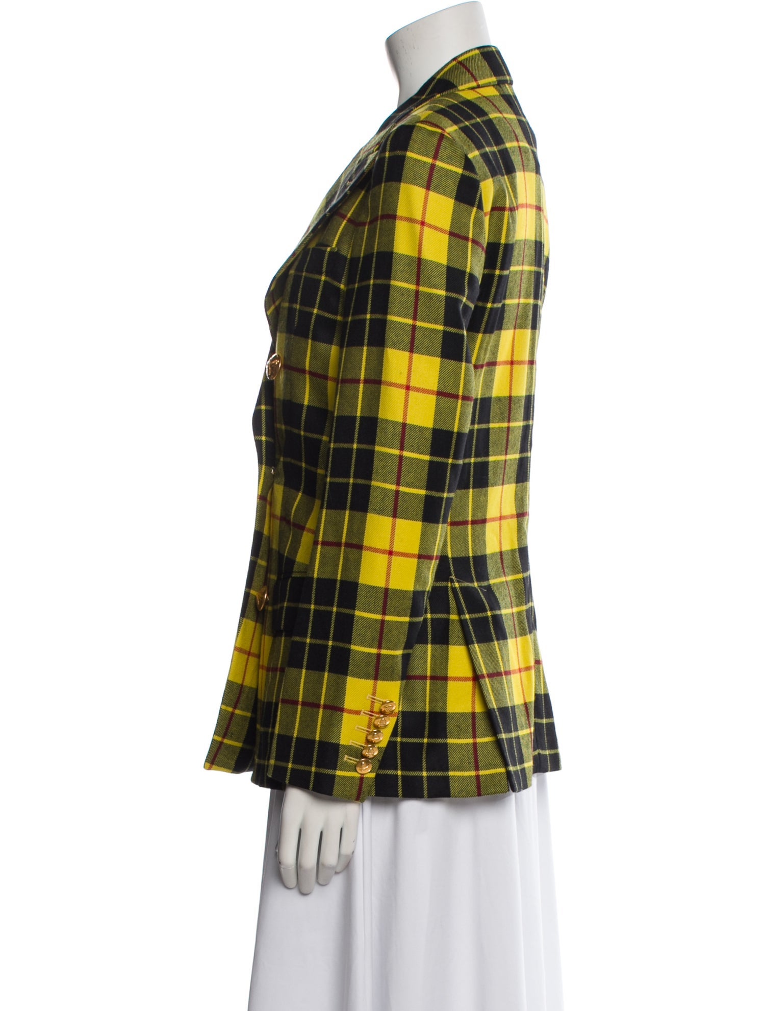 Rowing Blazers Wool Plaid Print Blazer w/ Tags