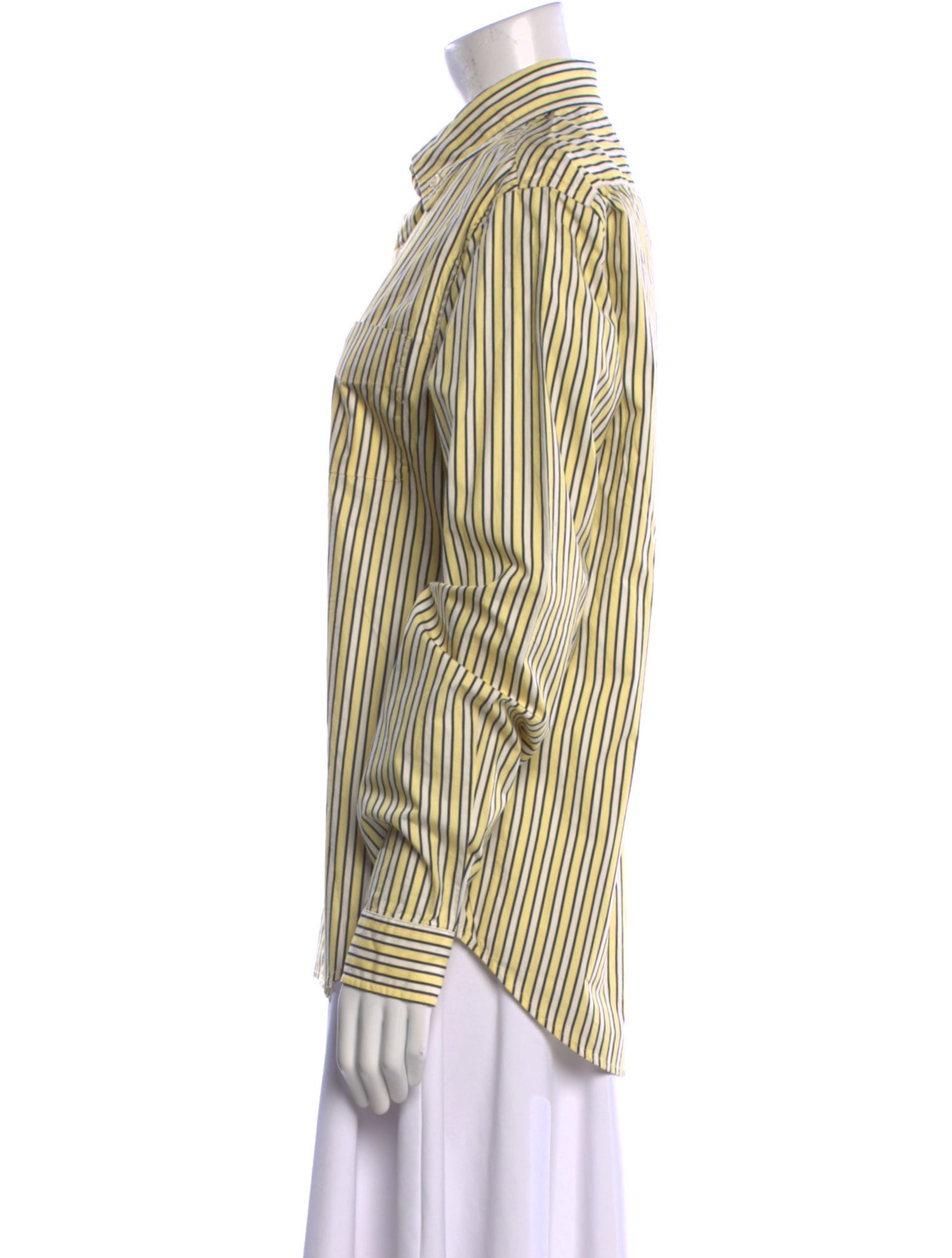 Rowing Blazers Striped Long Sleeve Button-Up Top w/ Tags