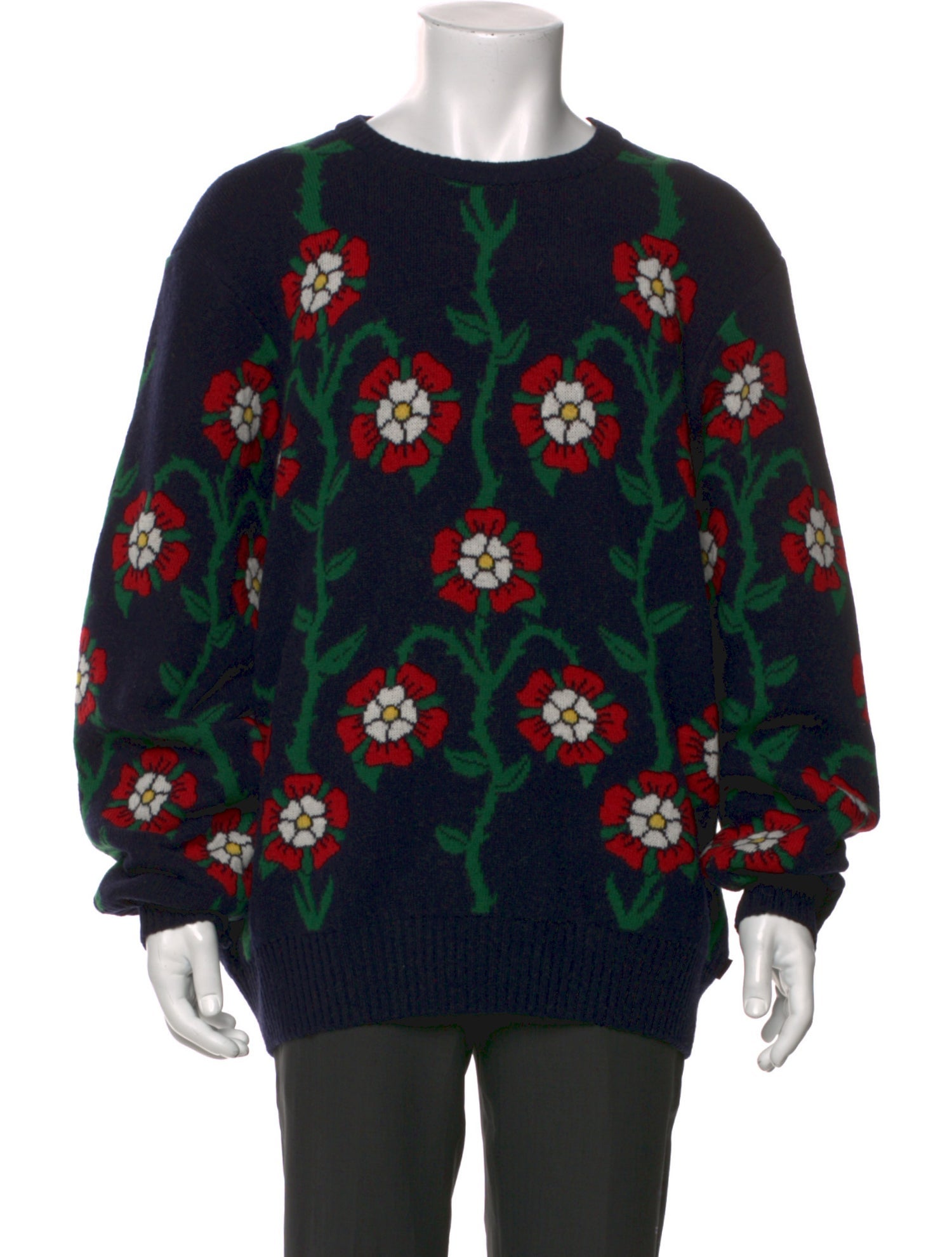 Rowing Blazers Wool Floral Print Pullover