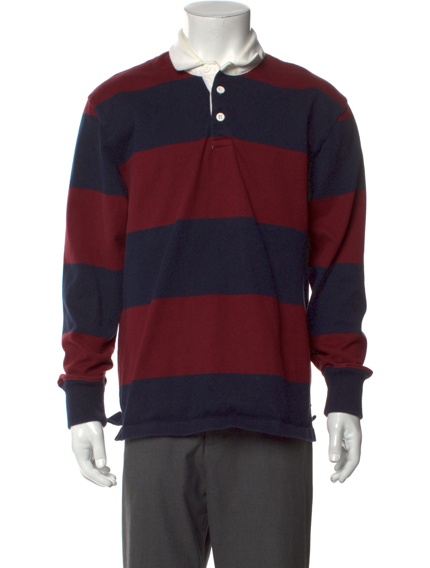 Rowing Blazers Colorblock Pattern Collar Polo Shirt