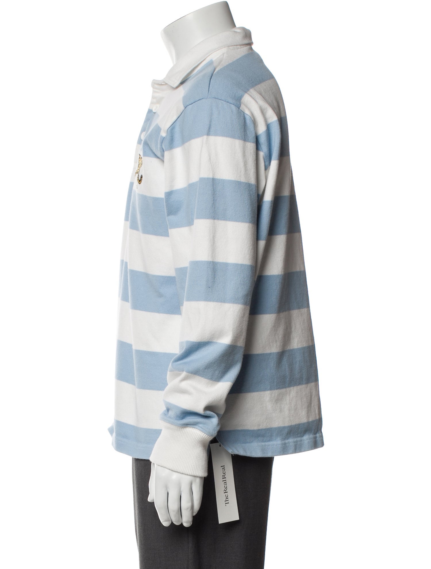 Rowing Blazers Striped Collar Polo Shirt