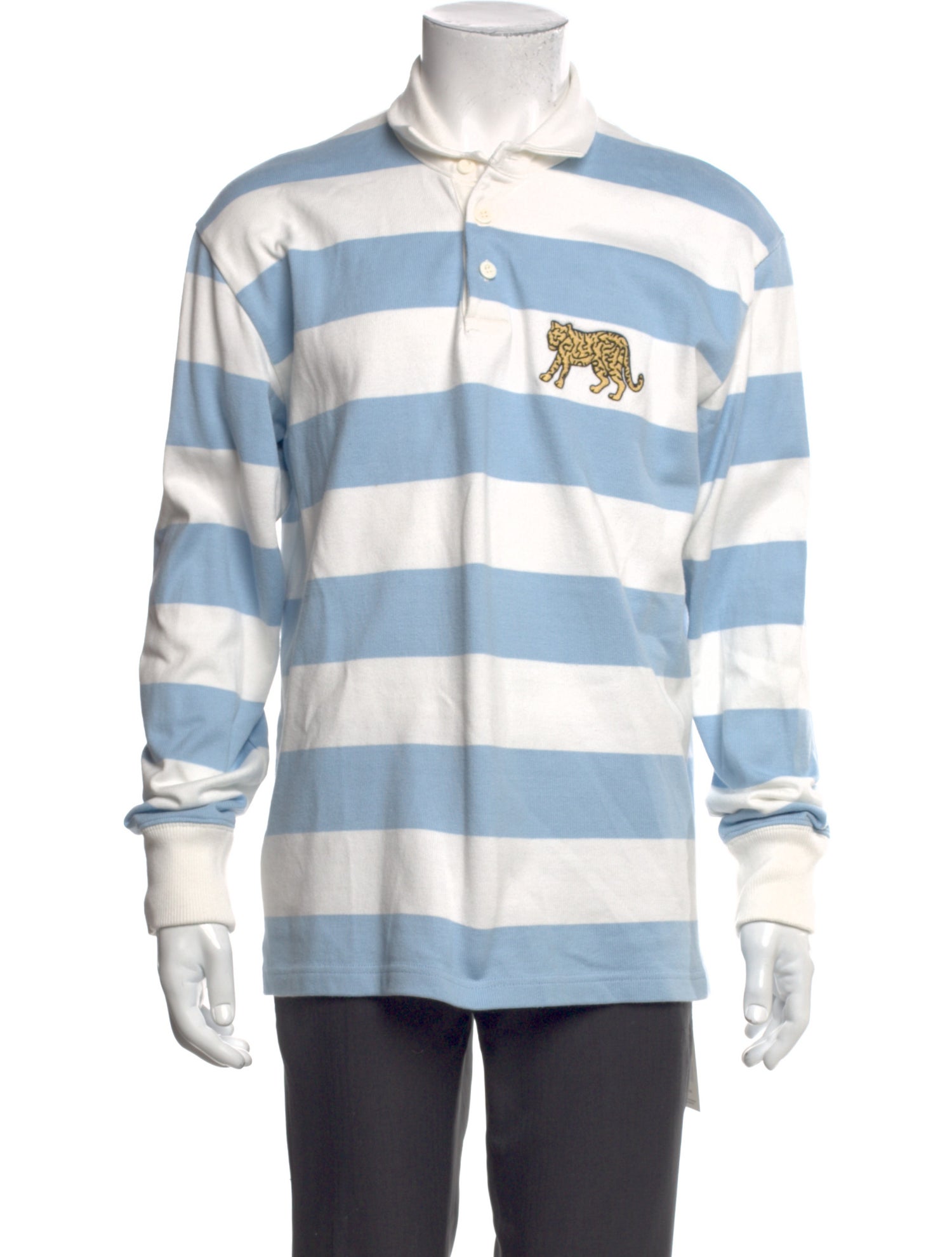 Rowing Blazers Striped Collar Polo Shirt