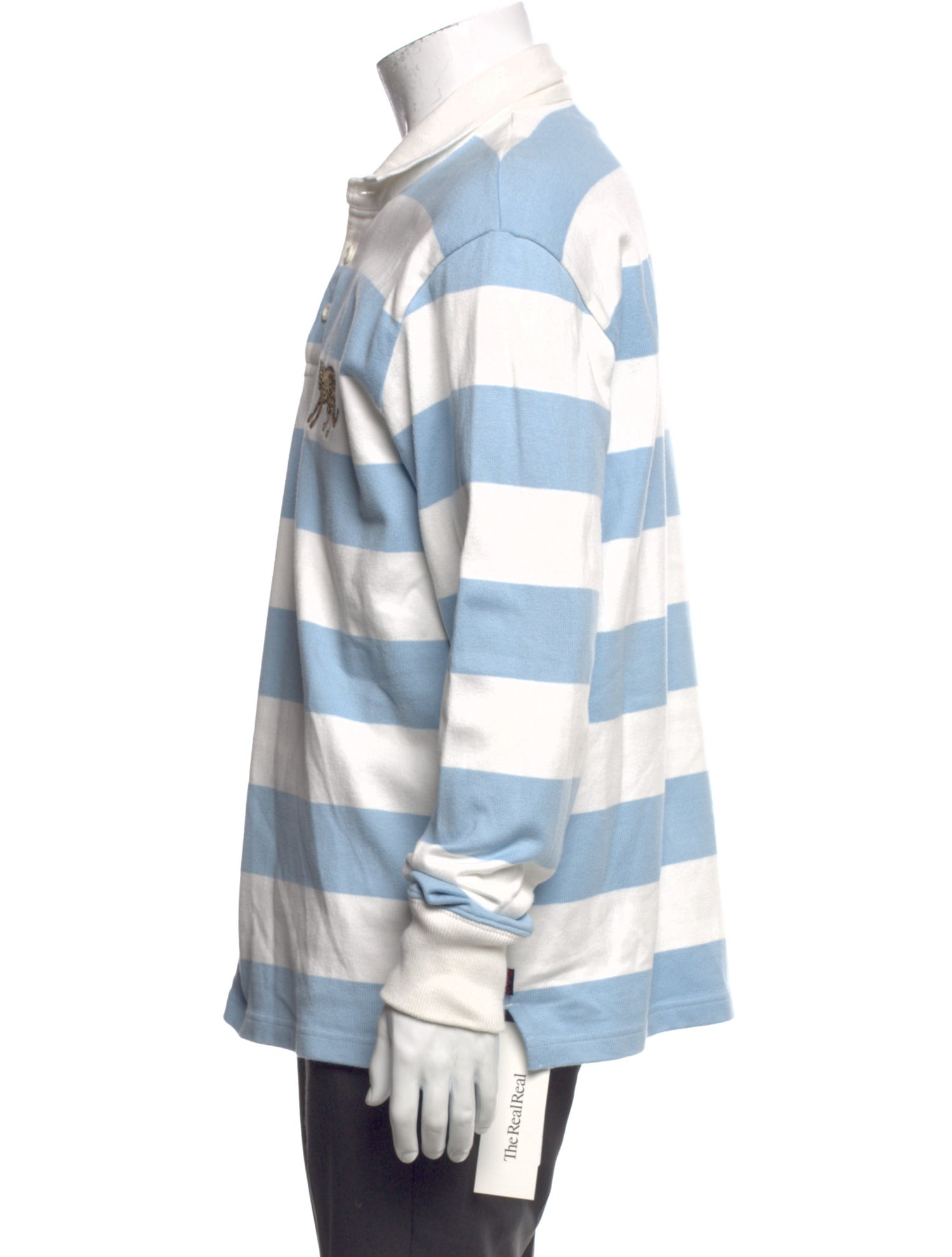 Rowing Blazers Striped Collar Polo Shirt