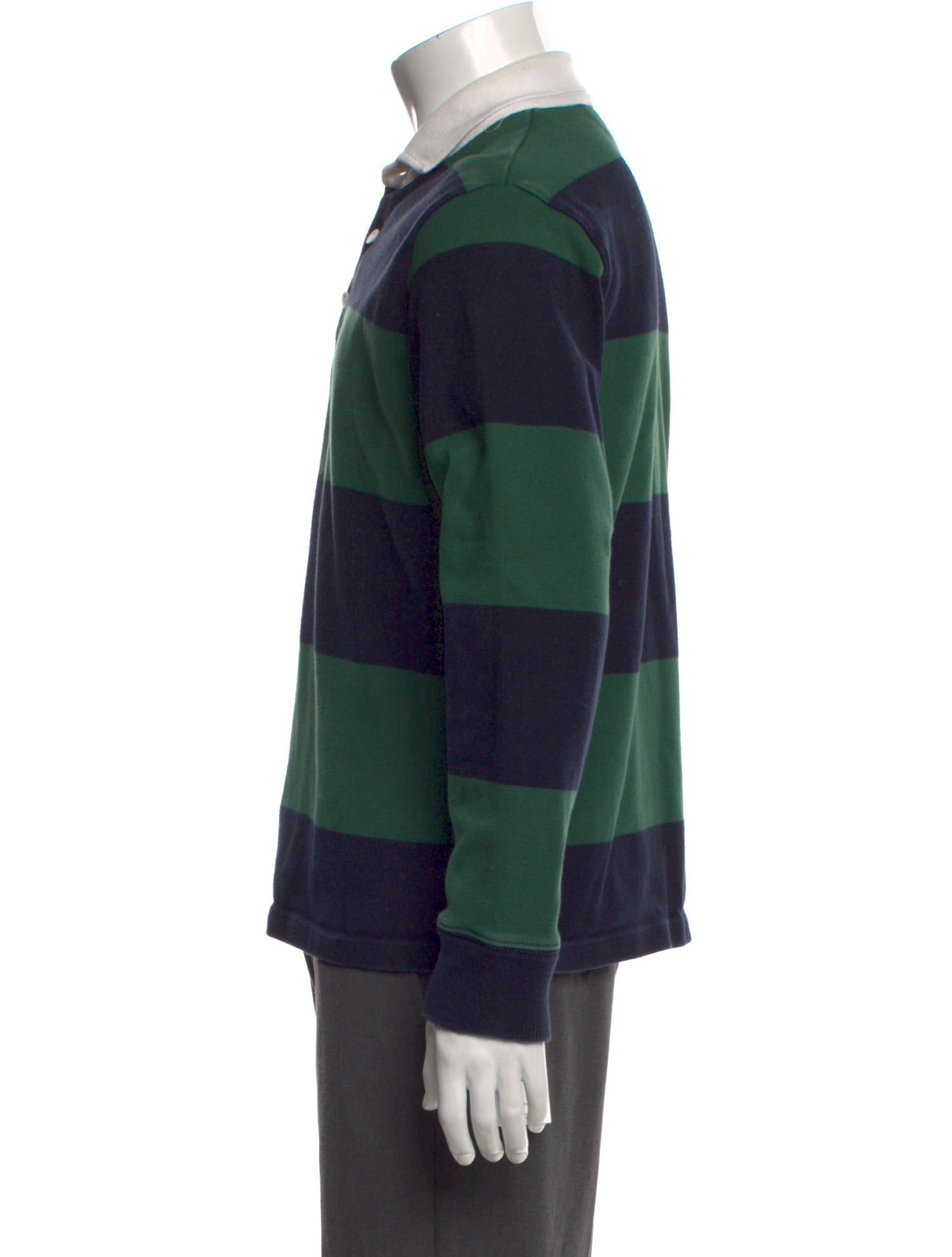 Rowing Blazers Striped Collar Polo Shirt