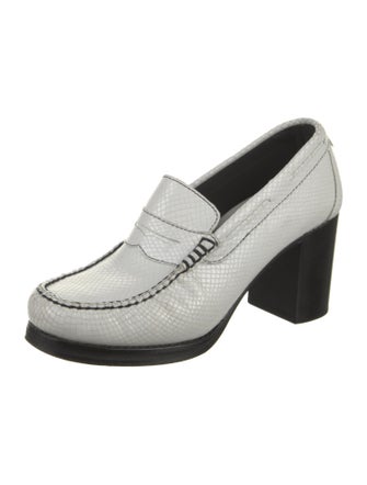 Re/Done + Weejuns Embossed Leather Pumps