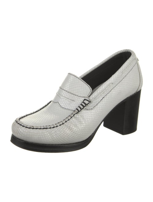 Re/Done + Weejuns Embossed Leather Pumps