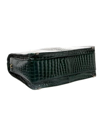 Retta Wolff Crocodile Top Handle Bag