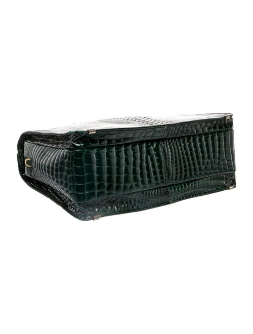 Retta Wolff Crocodile Top Handle Bag