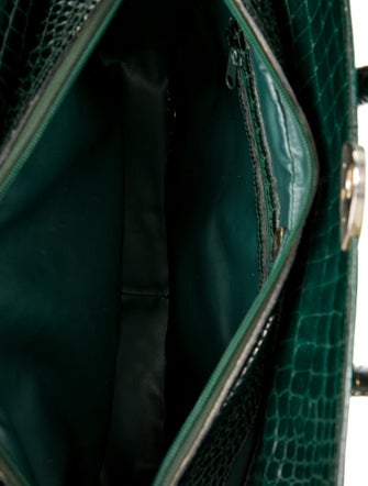 Retta Wolff Crocodile Top Handle Bag