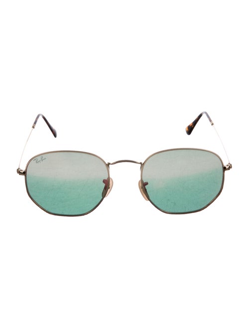 Ray-Ban Round Polarized Sunglasses Gold