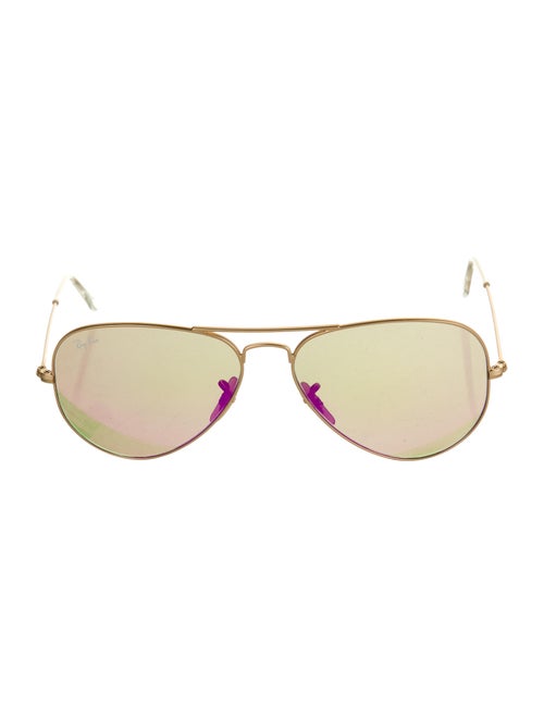 Ray-Ban Tinted Aviator Sunglasses Gold