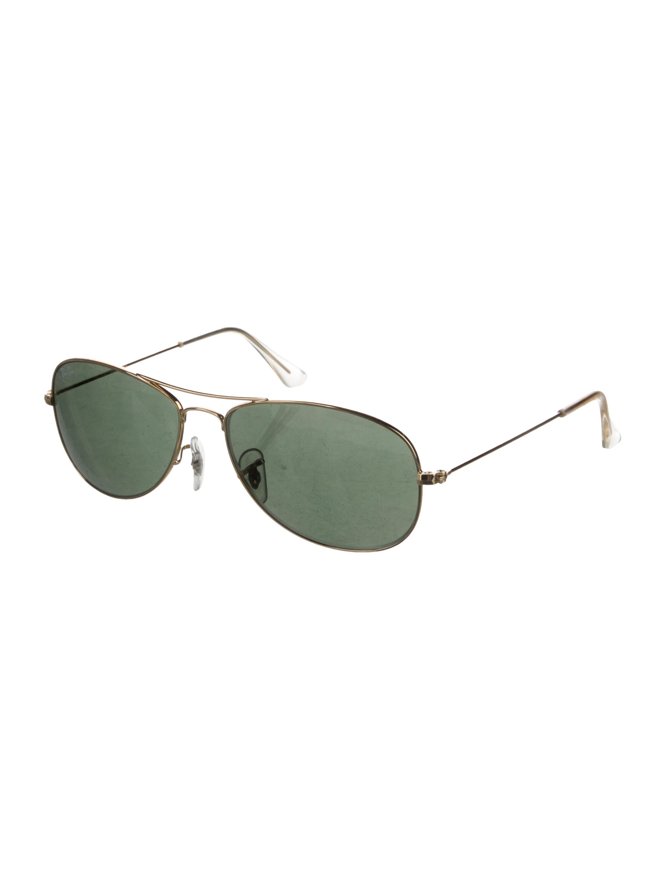 RayBan Cockpit Aviator Sunglasses Gold Sunglasses, Accessories