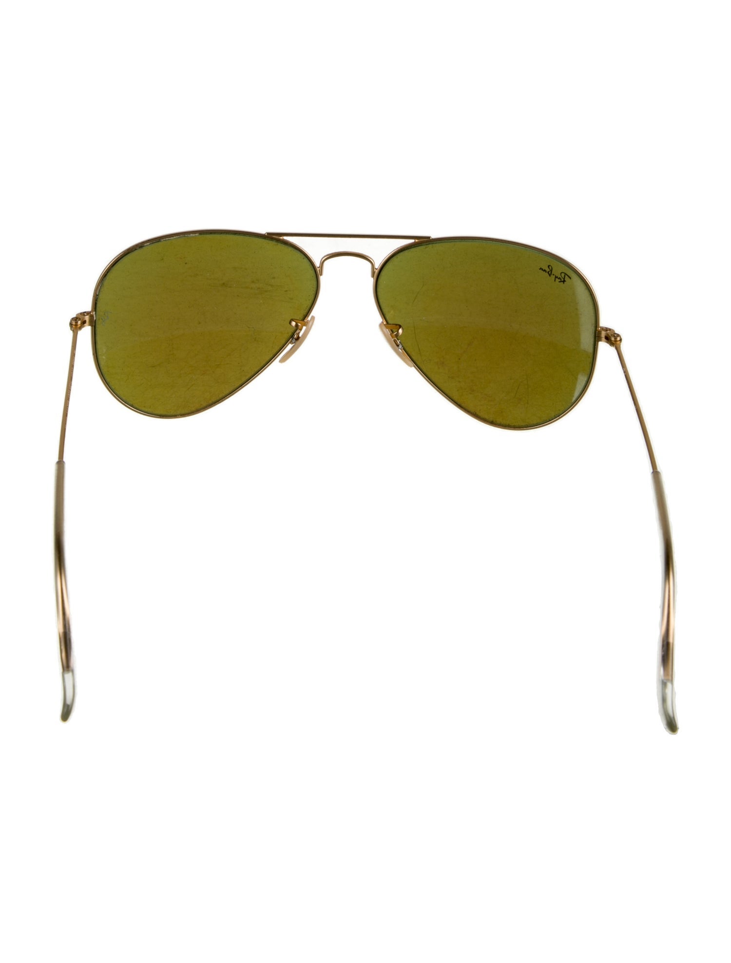 RayBan Aviator Mirrored Sunglasses Gold Sunglasses, Accessories