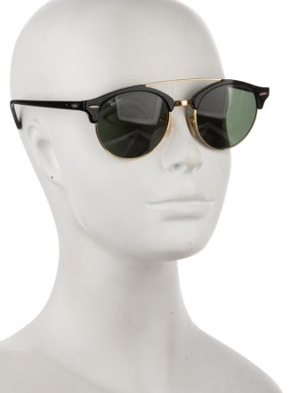 Ray-Ban Double Bridge Clubround Aviator Sunglasses