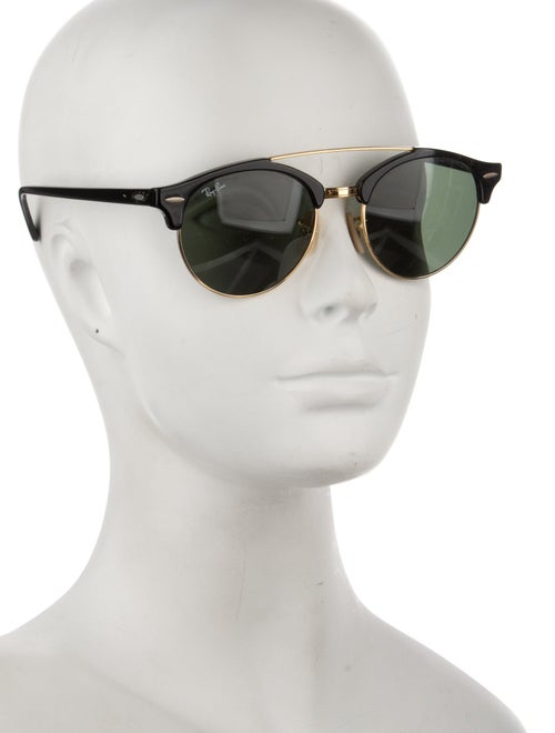 Ray-Ban Double Bridge Clubround Aviator Sunglasses