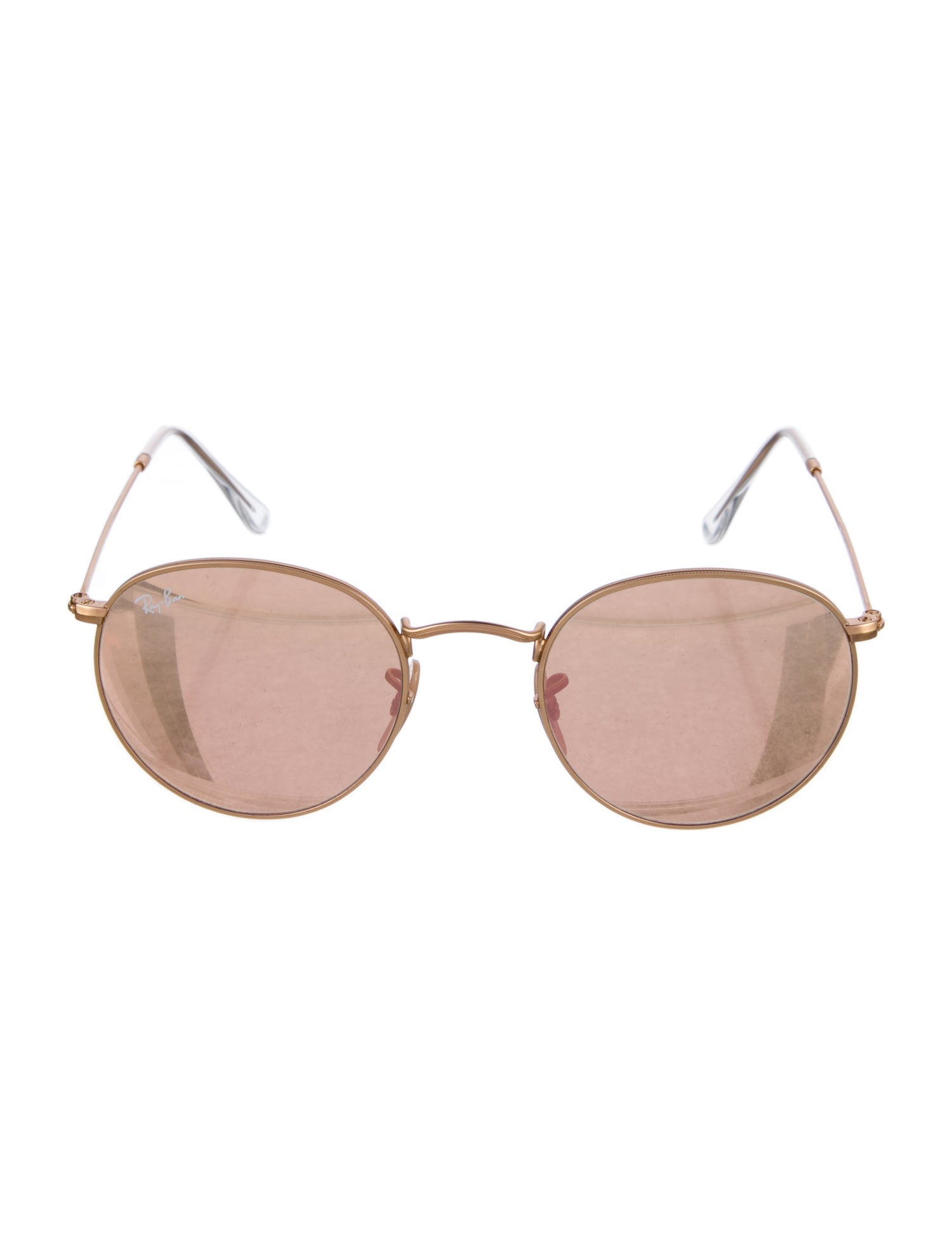 Ray-Ban Mirrored Metal Round Sunglasses