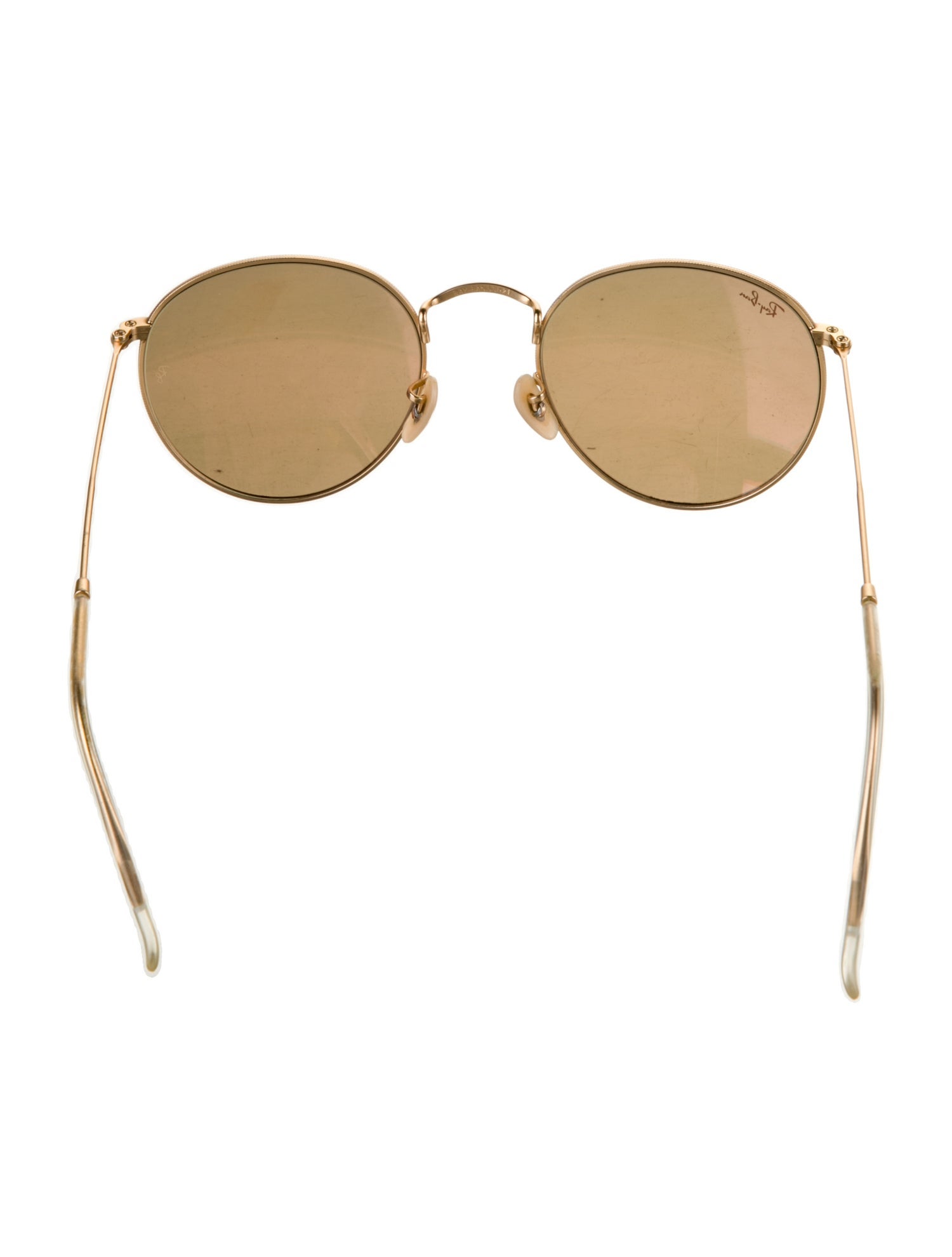 Ray-Ban Round Metal Signature Logo Sunglasses