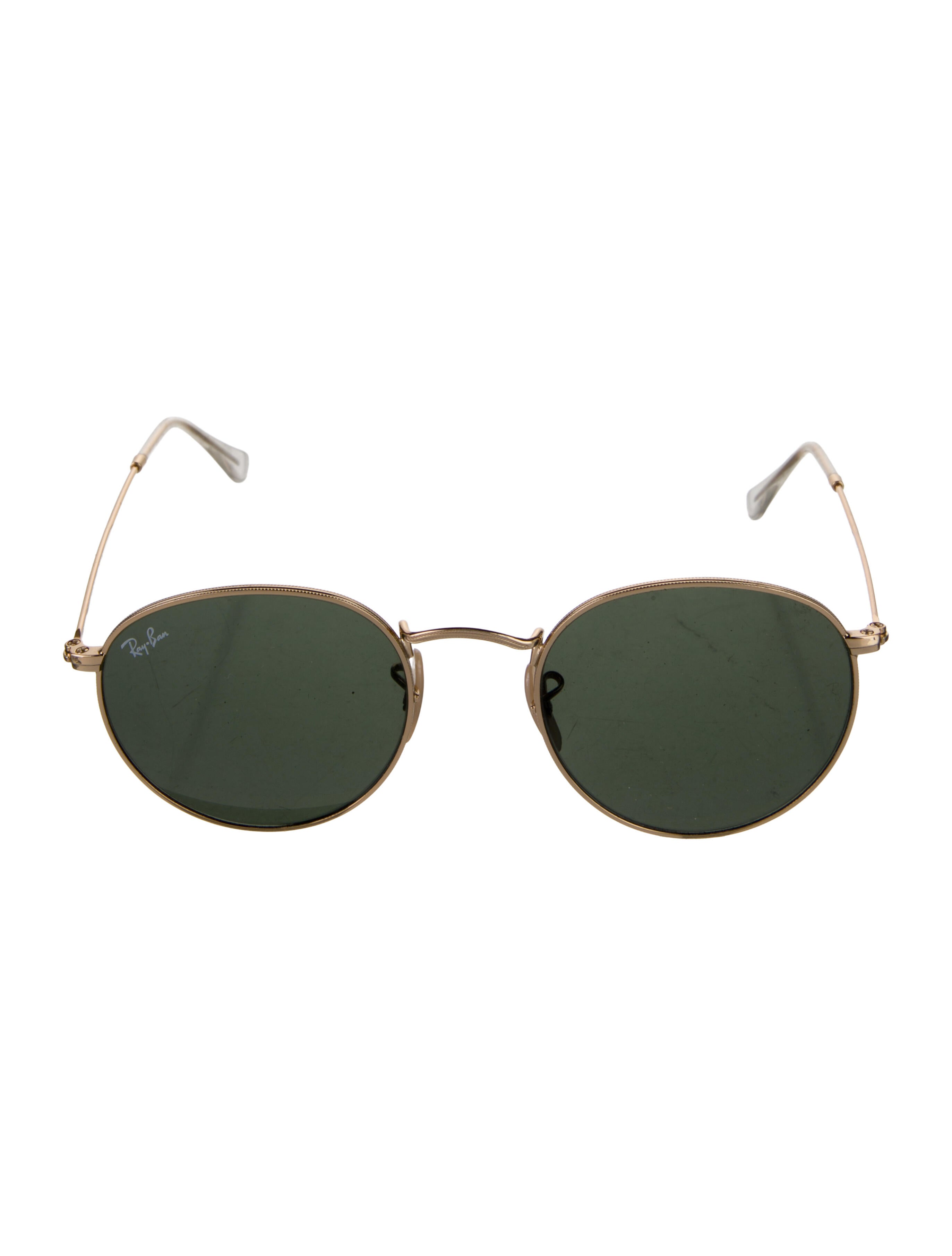 Ray-Ban Round Metal Signature Logo Sunglasses