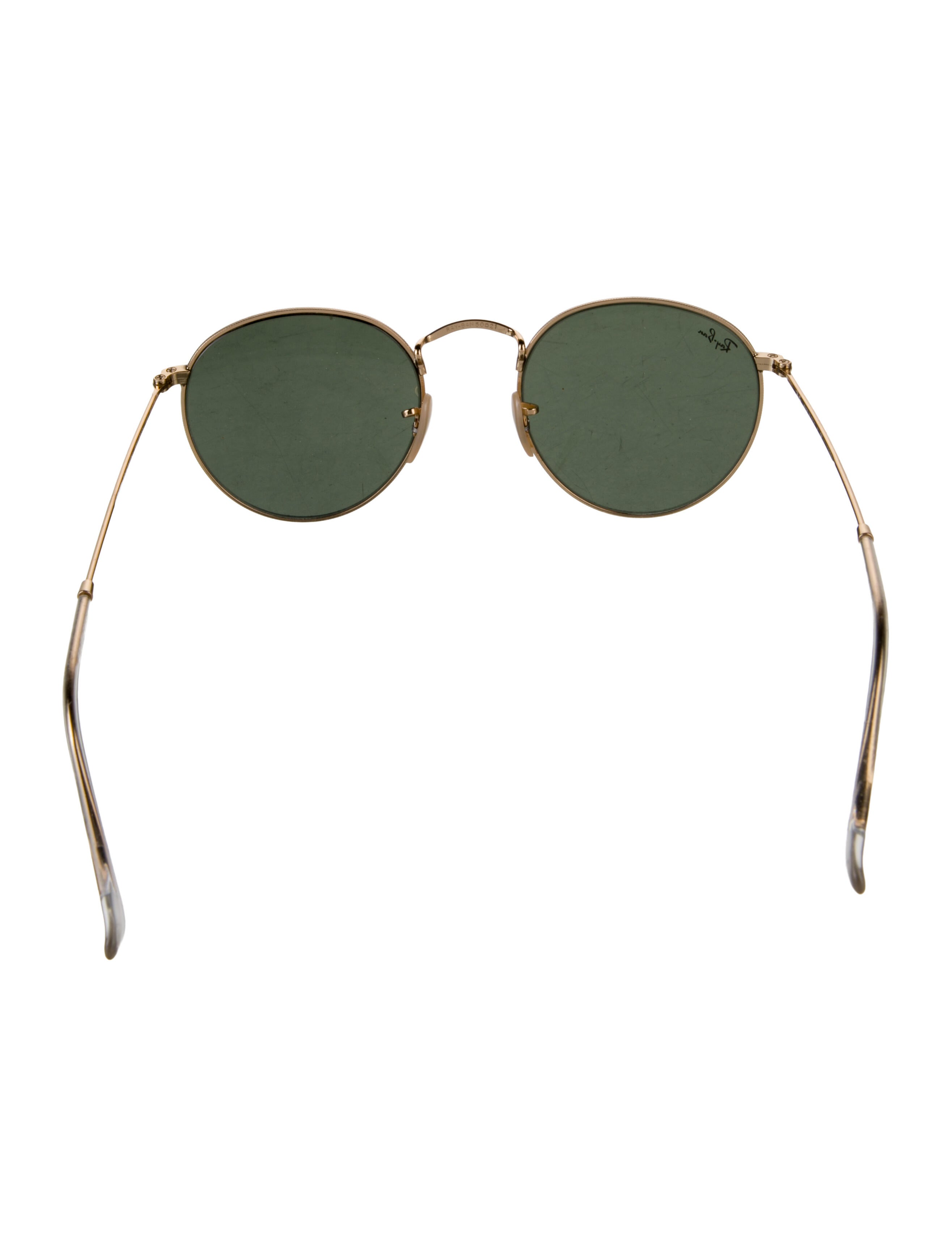 Ray-Ban Round Metal Signature Logo Sunglasses