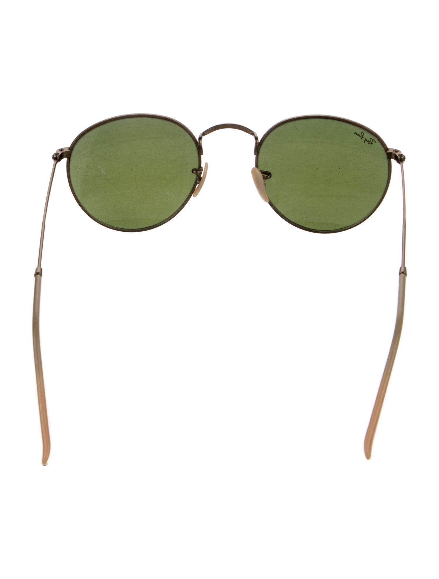 Ray-Ban Round Metal Signature Logo Sunglasses