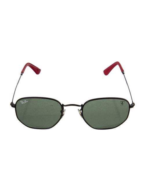 Ray Ban x Scuderia Ferrari Hexagonal Round Sunglasses
