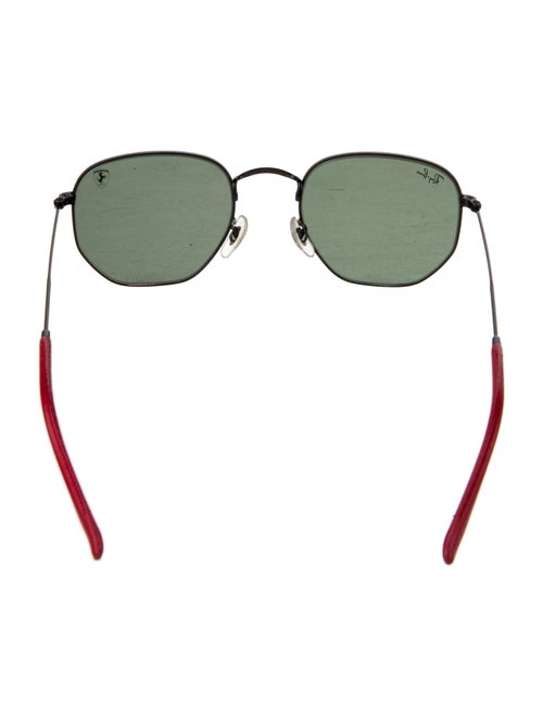 Ray Ban x Scuderia Ferrari Hexagonal Round Sunglasses