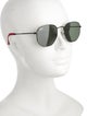 Ray Ban x Scuderia Ferrari Hexagonal Round Sunglasses