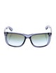 Ray-Ban Justin Flash Transparent Oversize Sunglasses