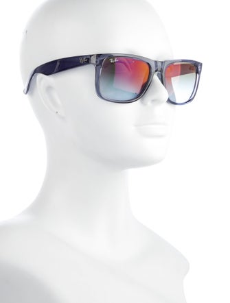 Ray-Ban Justin Flash Transparent Oversize Sunglasses