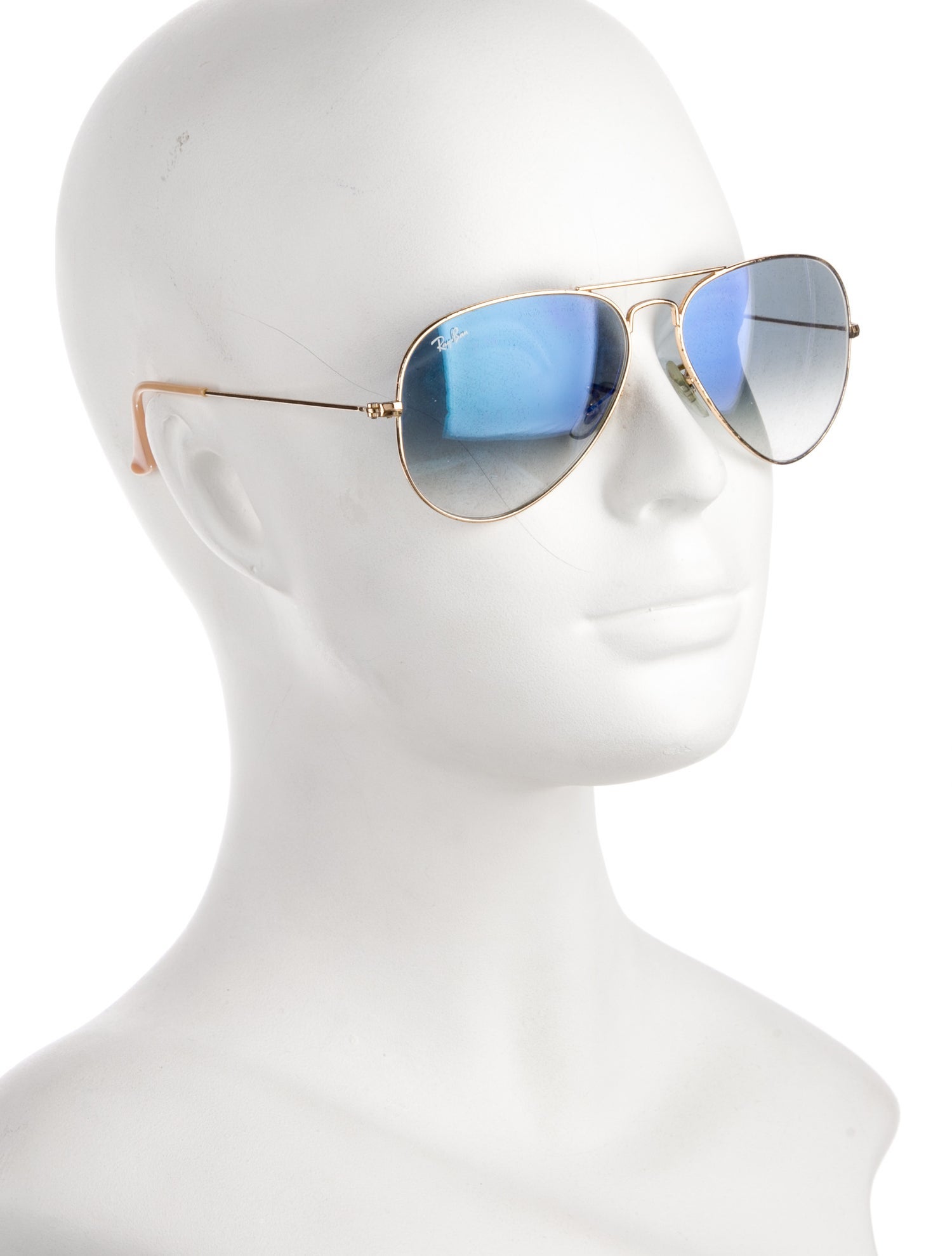 Ray-Ban Large Aviator Sunglasses - Gold Sunglasses, Accessories ...
