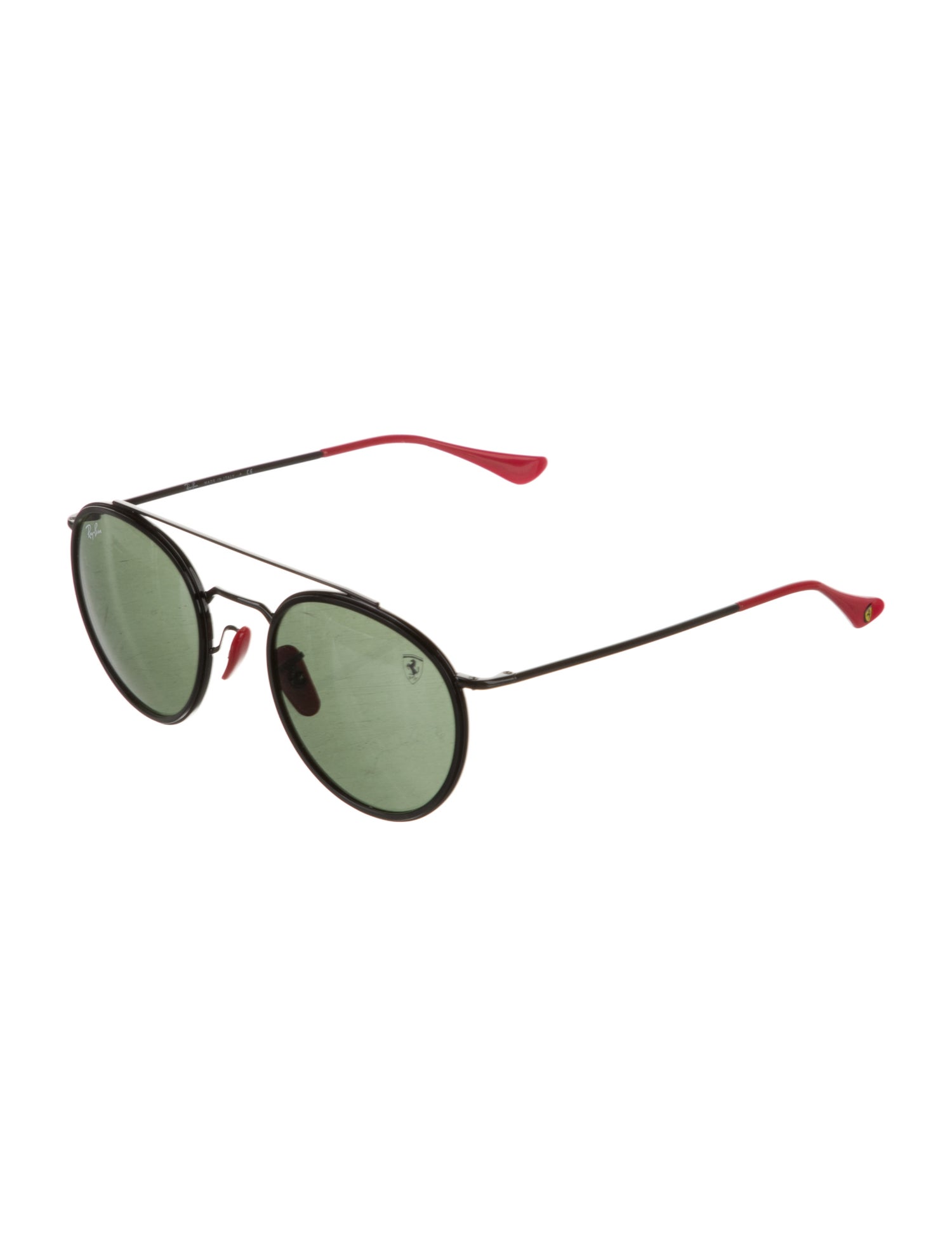Ray Ban x Scuderia Ferrari Round Tinted Sunglasses