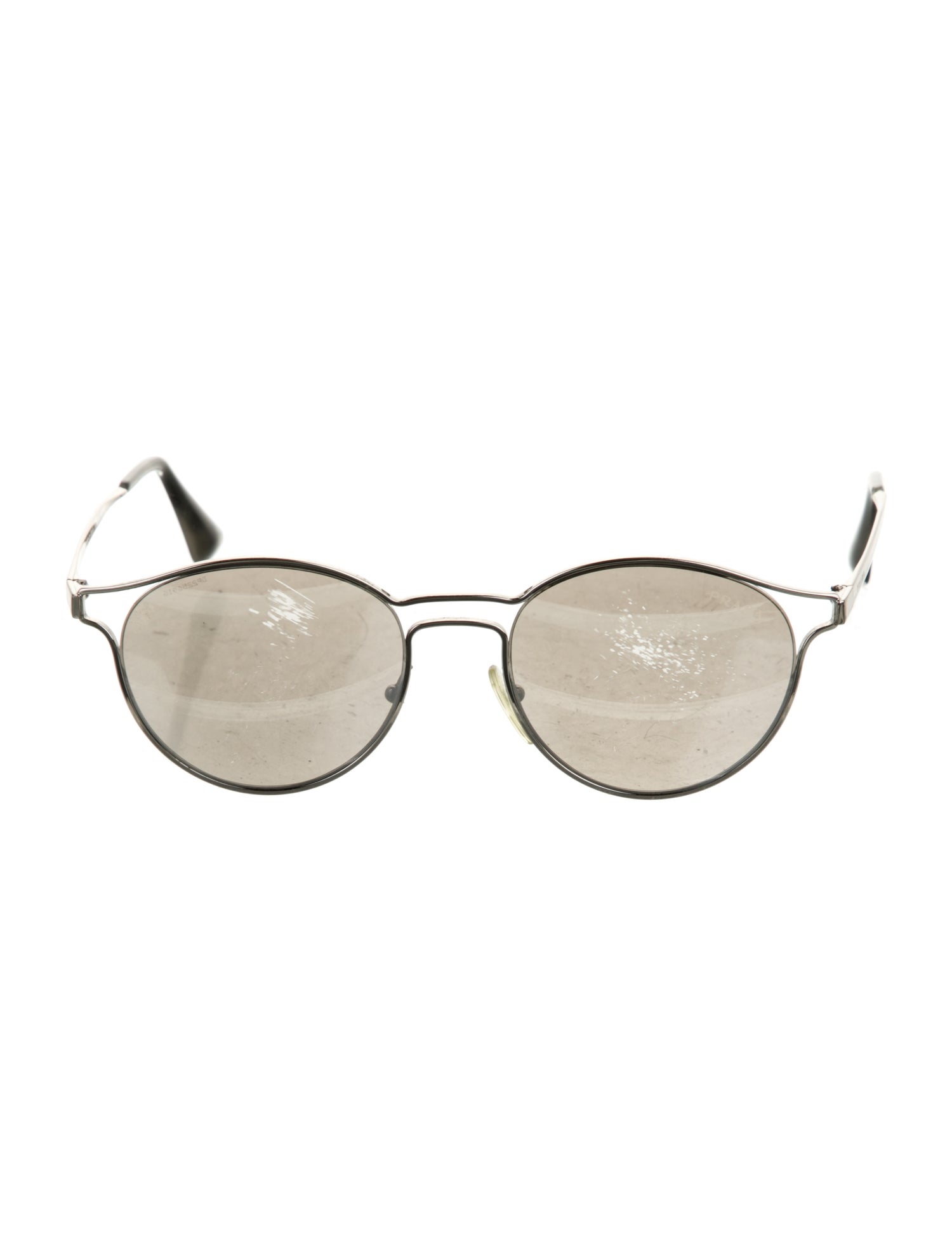Prada Round Mirrored Sunglasses