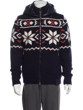 RLX by Ralph Lauren Merino Wool Printed Moto Jacket