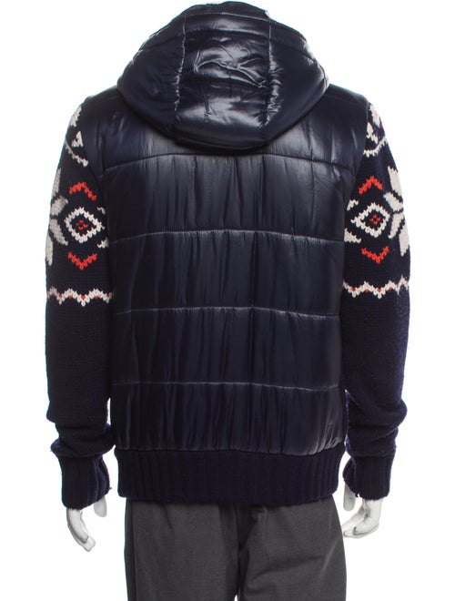 RLX by Ralph Lauren Merino Wool Printed Moto Jacket