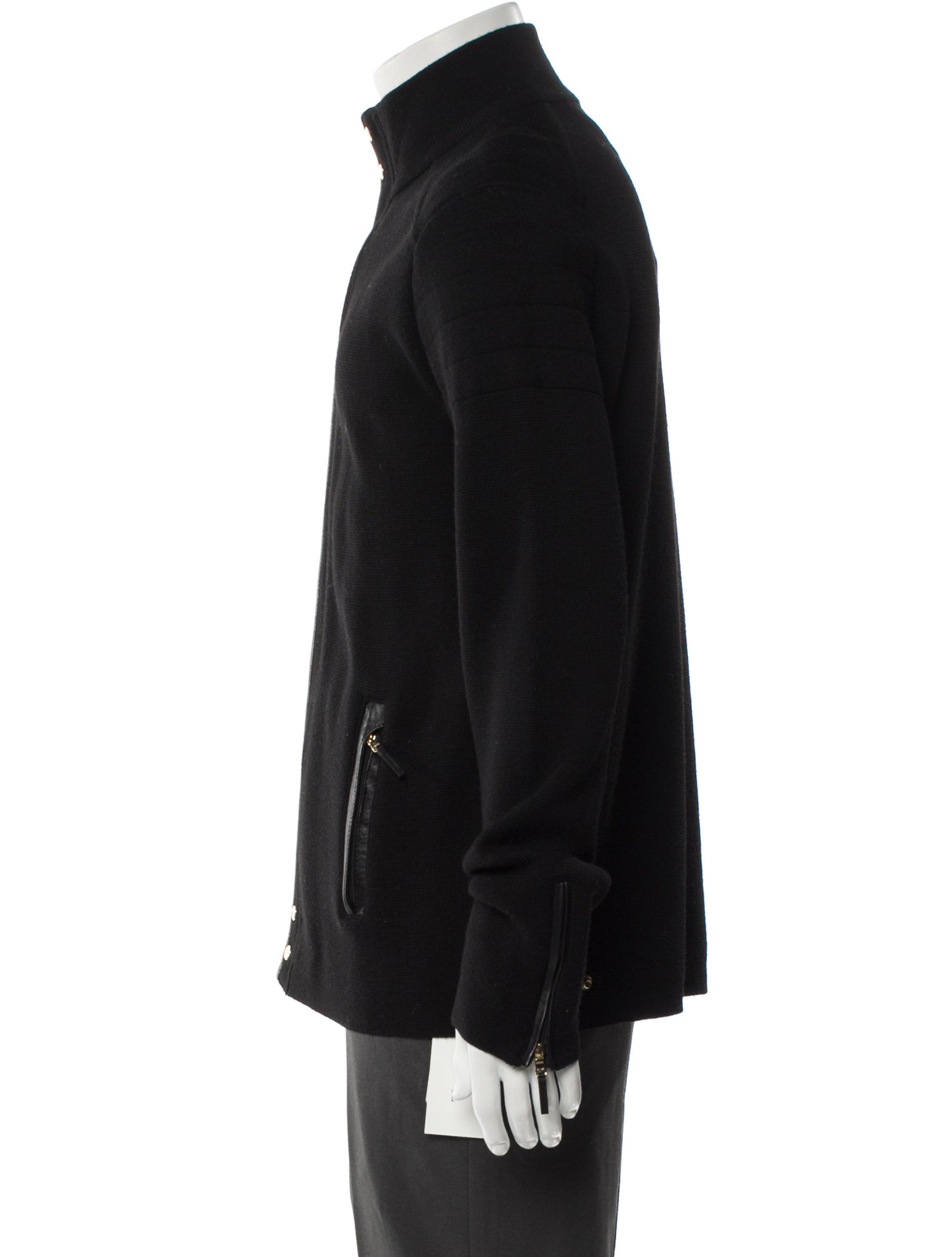 RLX by Ralph Lauren Merino Wool Mock Neck Cardigan w/ Tags