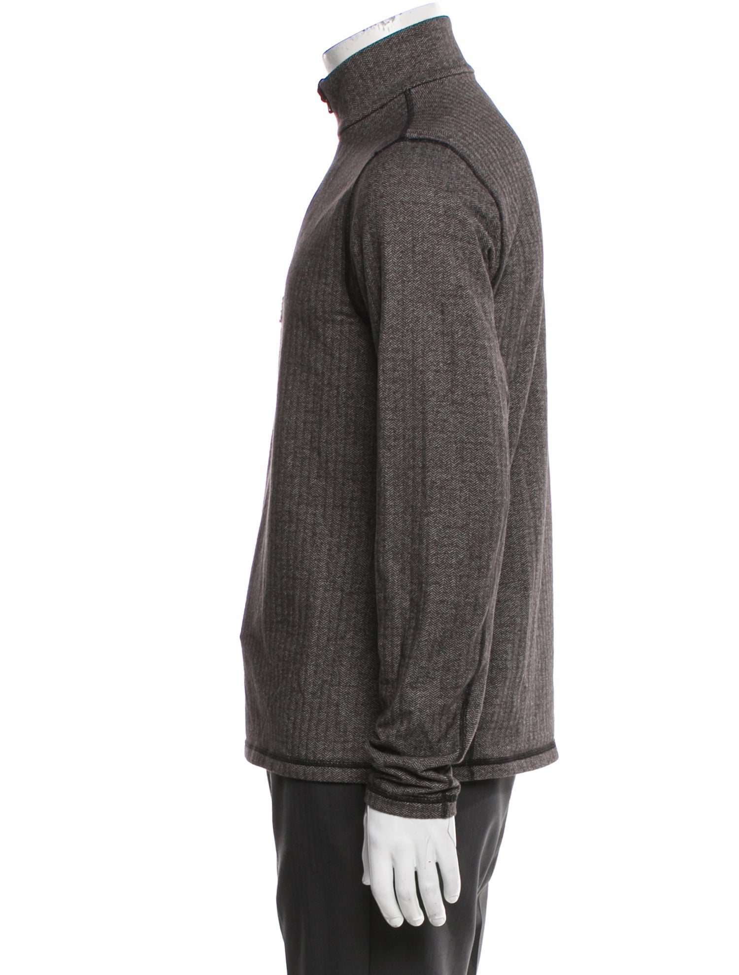 RLX by Ralph Lauren Colorblock Pattern Mock Neck Pullover