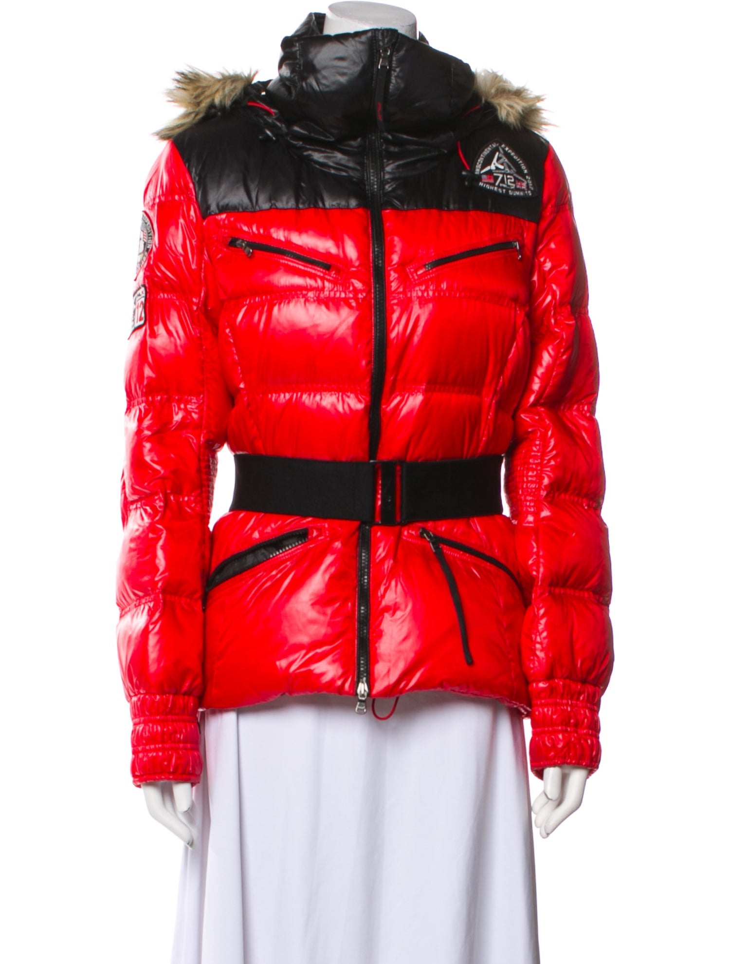 RLX by Ralph Lauren Nylon Colorblock Pattern Down Jacket