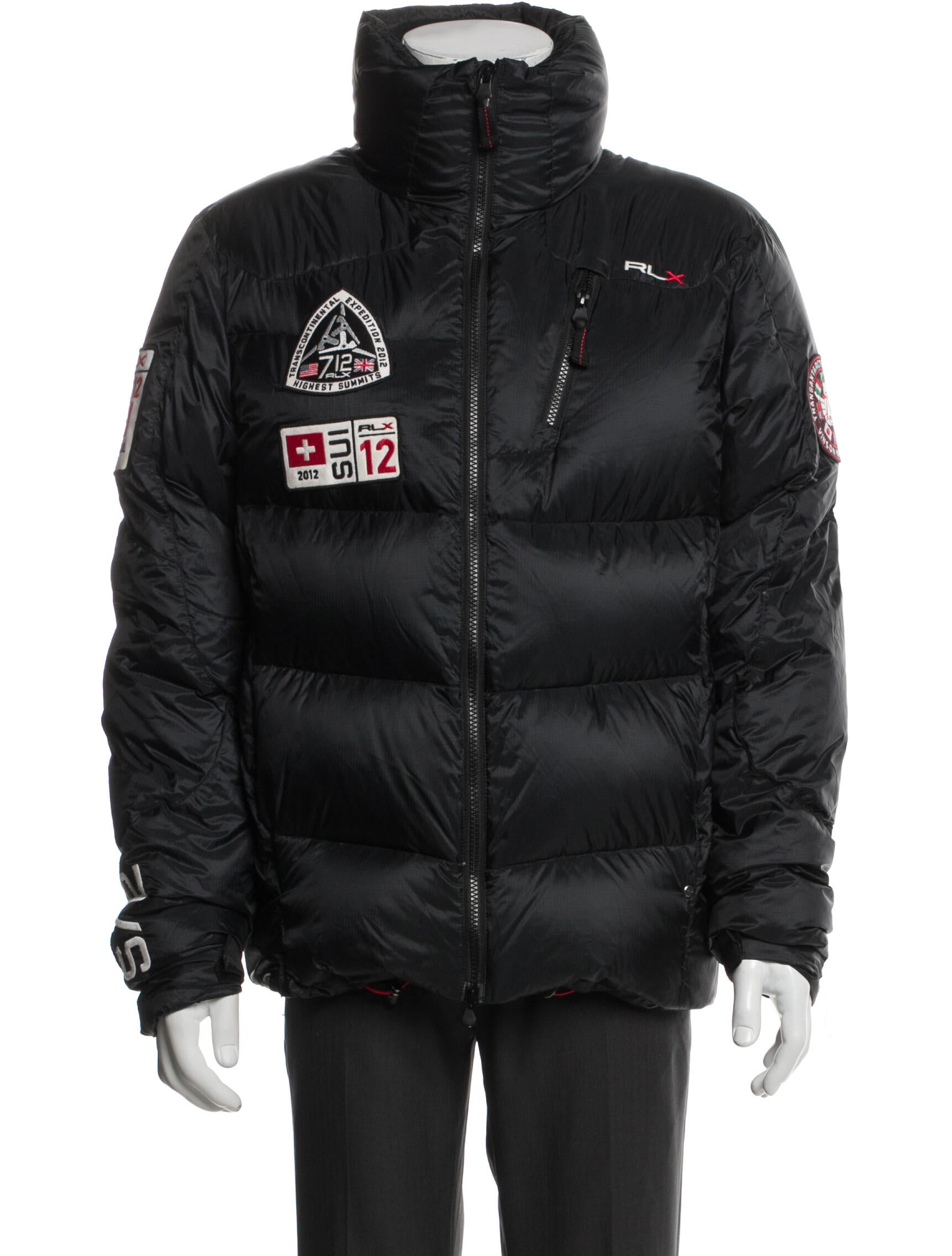 RLX by Ralph Lauren Graphic Print Puffer Coat