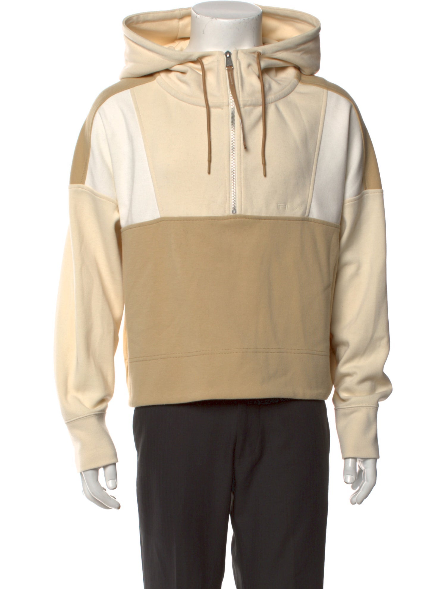 RLX by Ralph Lauren Colorblock Pattern Crew Neck Hoodie