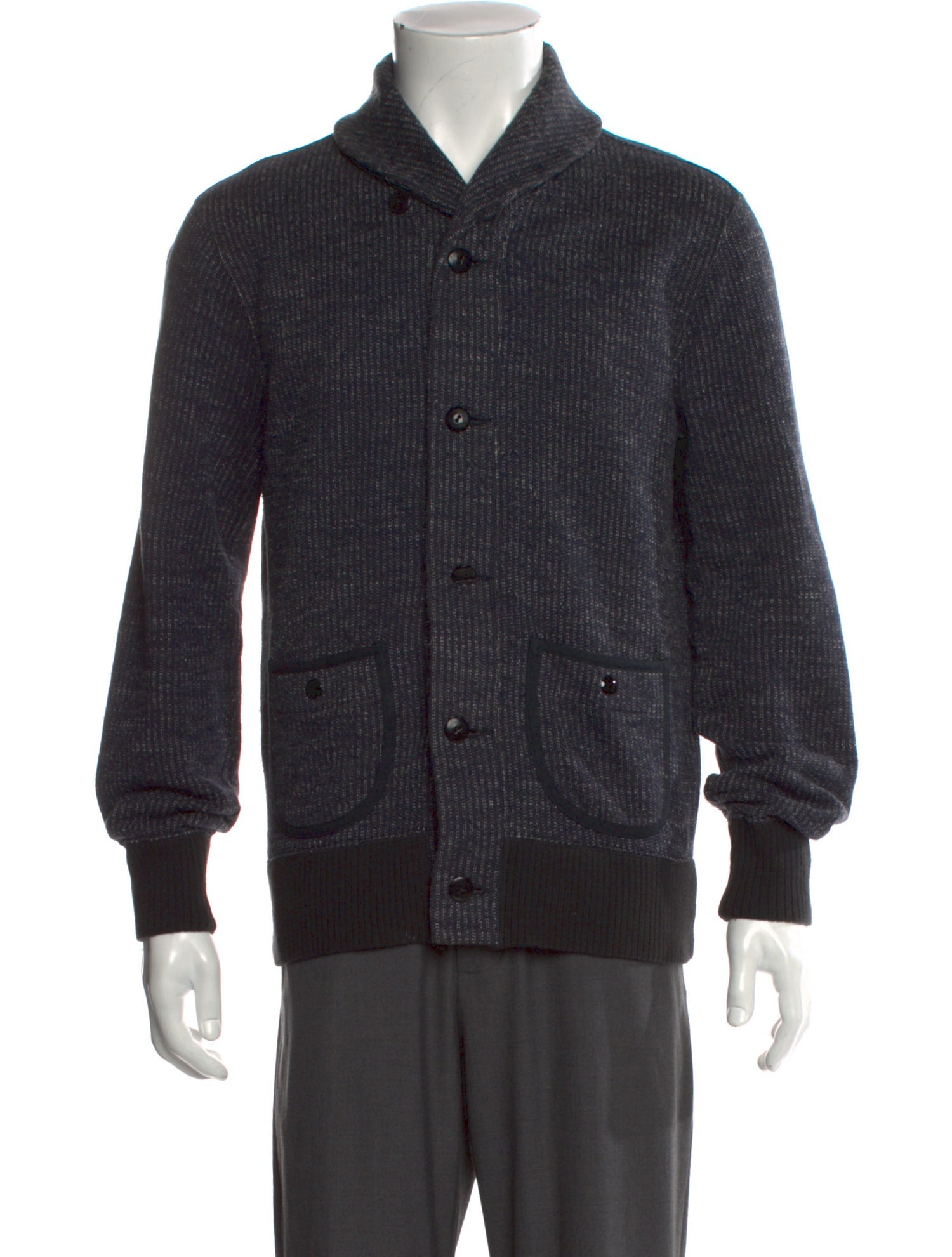 RRL & Co. Mock Neck Long Sleeve Cardigan