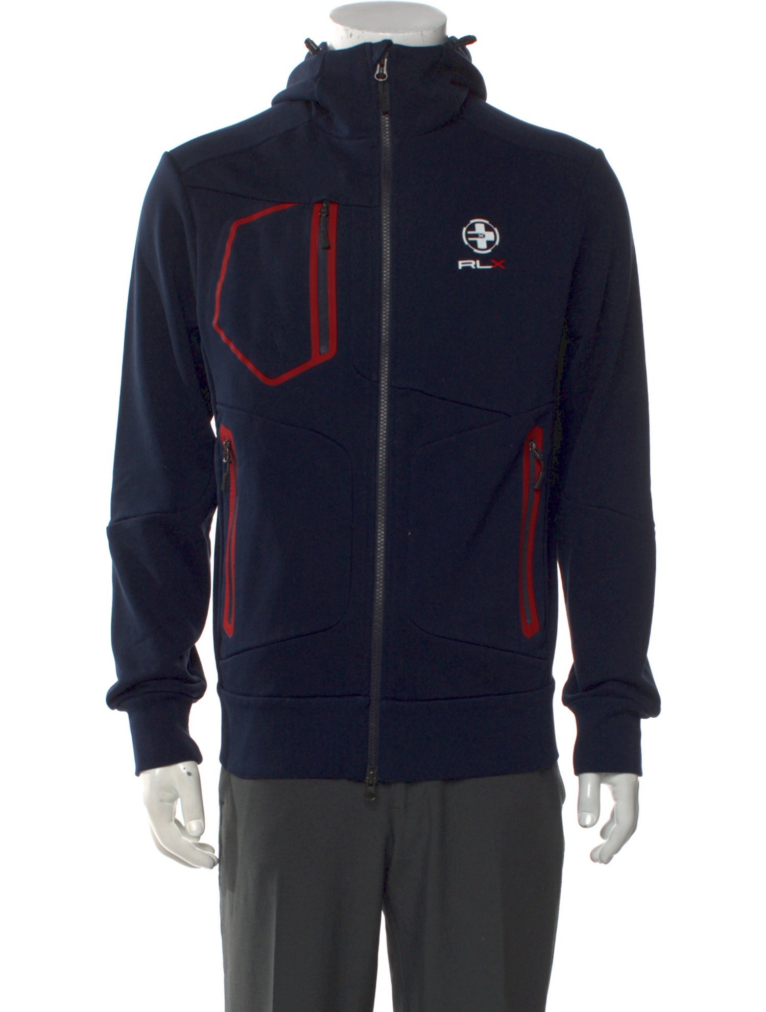 RLX by Ralph Lauren Graphic Print Mock Neck Hoodie