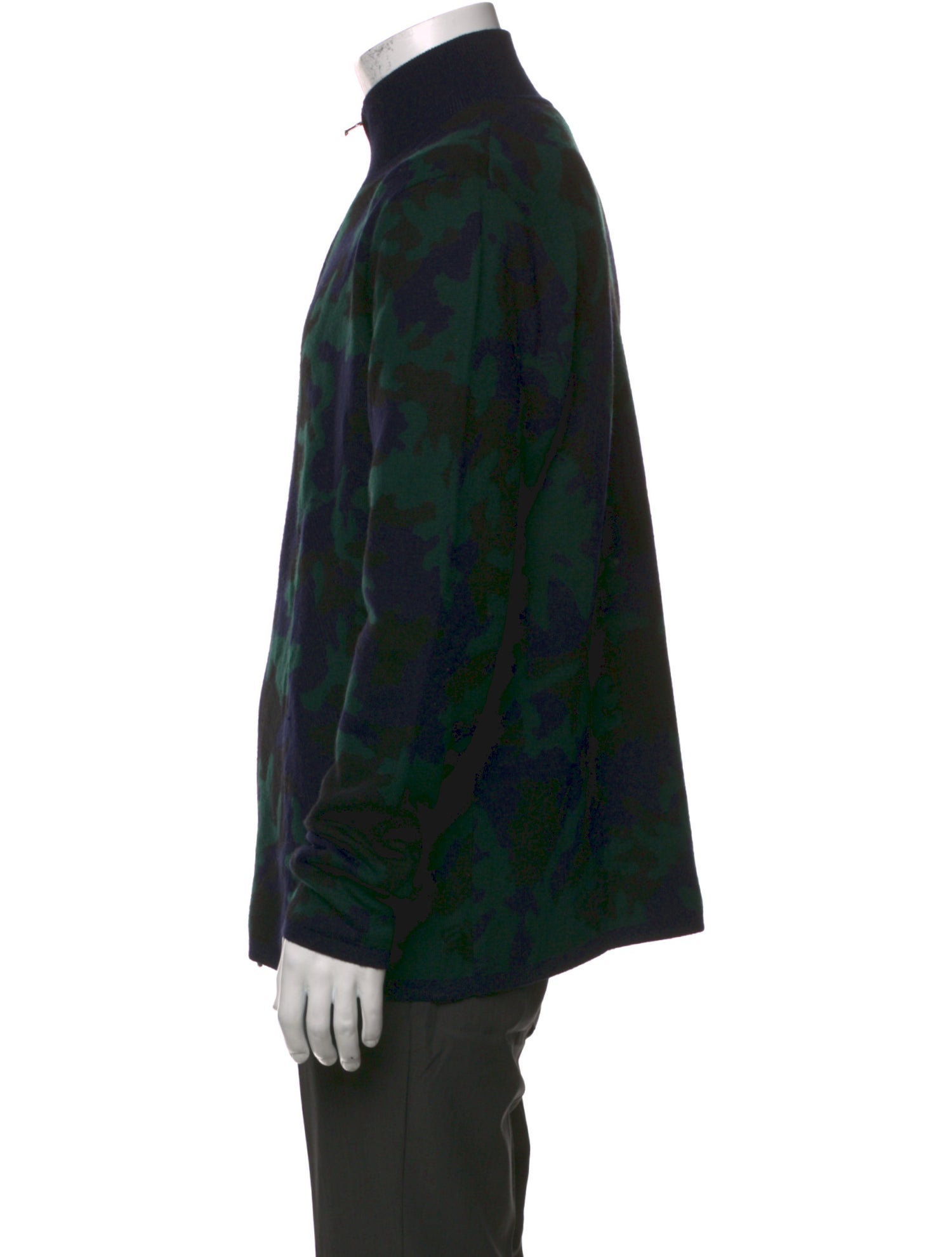 RLX by Ralph Lauren Merino Wool Camouflage Print Cardigan